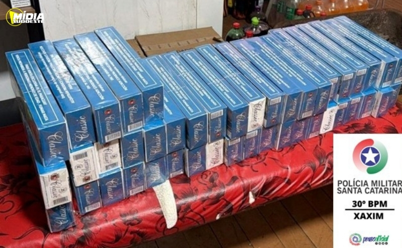 Dono de estabelecimento é preso por contrabando em Xaxim