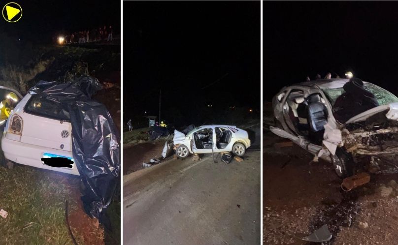 Homem morre preso às ferragens após grave colisão na BR-163