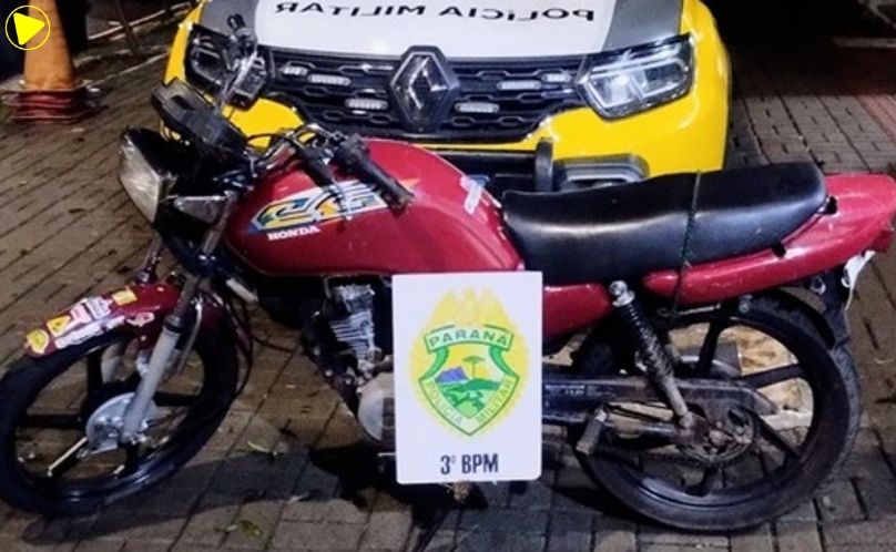 Menor sem habilitação tenta fugir da PM e sofre queda em Pato Branco