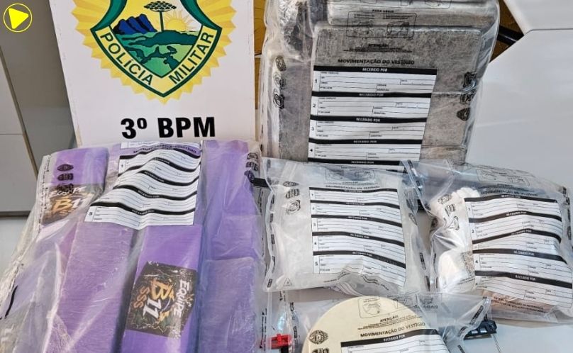 PM apreende mais de 17 quilos de drogas durante ocorrência
