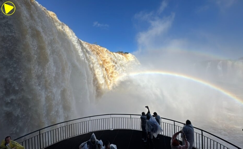 Vazão das Cataratas do Iguaçu supera três vezes a média histórica