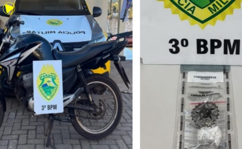 Motociclista é detido com maconha durante abordagem