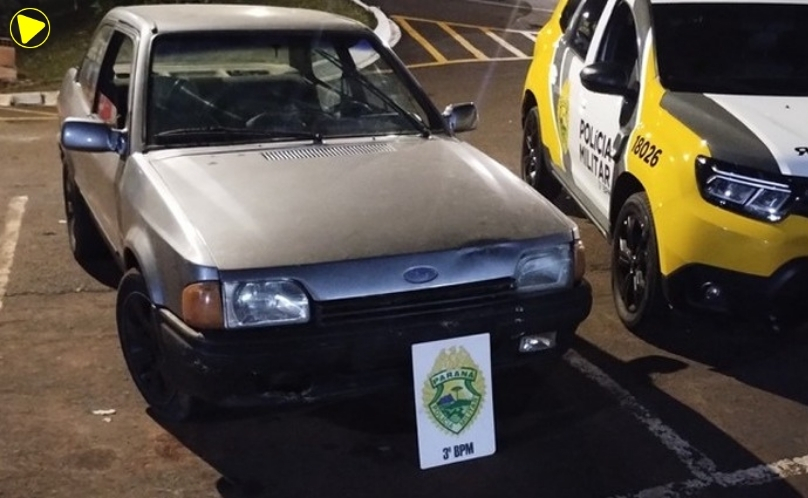 Carro com pneus carecas e licenciamento vencido é apreendido em Pato Branco