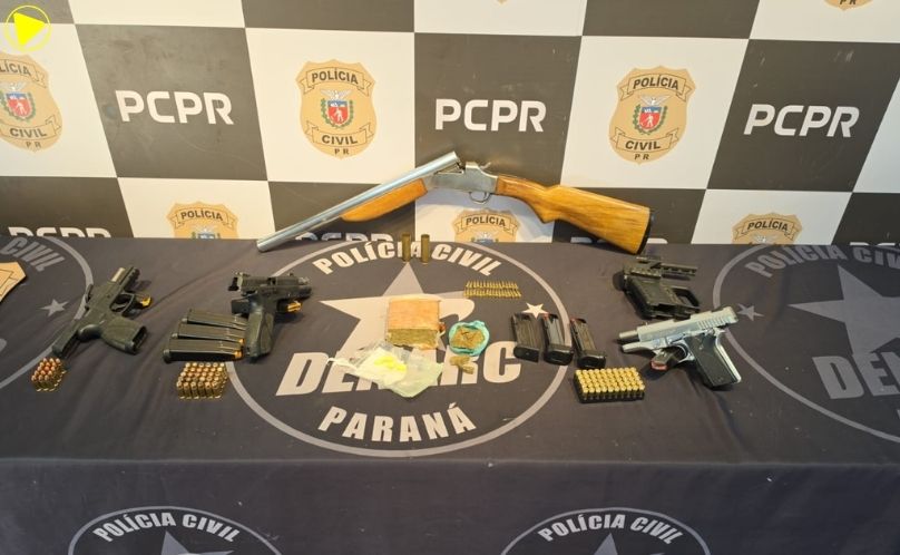 PCPR prende três pessoas e apreende armas em operação contra o tráfico