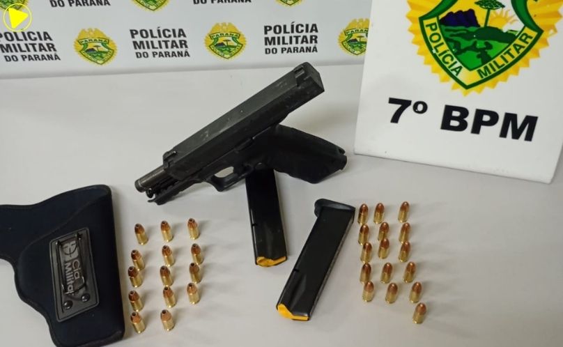 Desvio de rota leva à prisão de motorista armado na PR-323