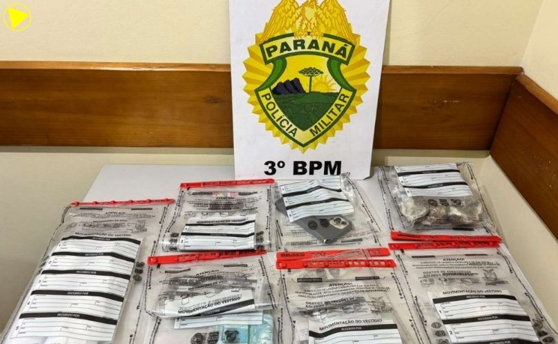 Casal é preso com drogas e produtos de descaminho durante abordagem na PR-562
