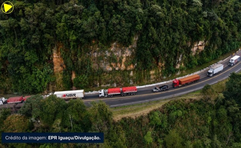 Obras na Serra da Esperança começam no dia 27 de julho e terão sistema Pare e Siga na BR-277
