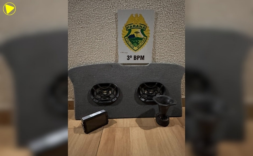 PM apreende som após denúncia de perturbação em Coronel Vivida