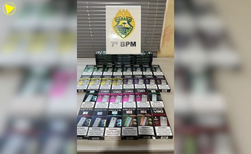 Homem é flagrado com 43 cigarros eletrônicos contrabandeados