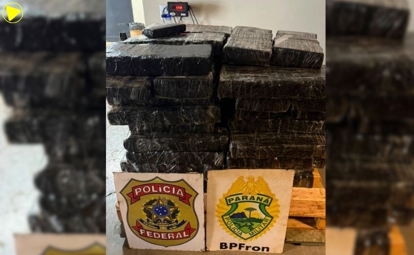 BPFRON e Polícia Federal apreendem mais de meia tonelada de maconha