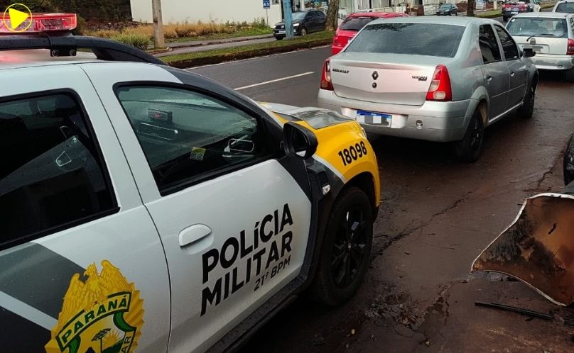Carro furtado em Santa Catarina é recuperado pela PMPR em Francisco Beltrão