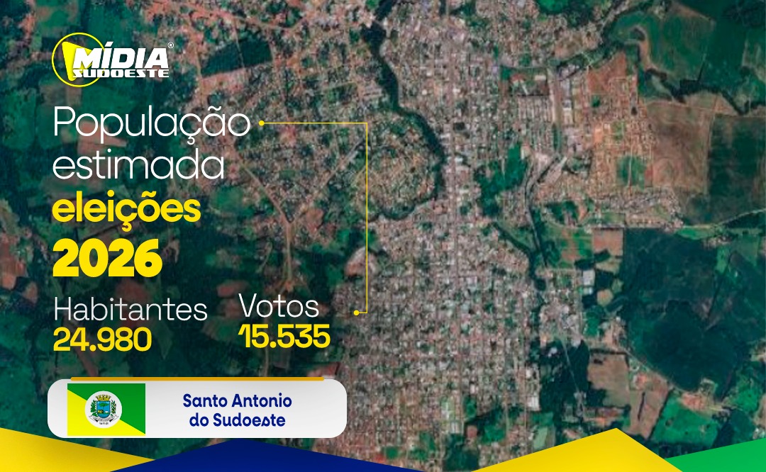 Santo Antonio do Sudoeste chega às eleições de 2026 com mais de 15 mil eleitores aptos a votar