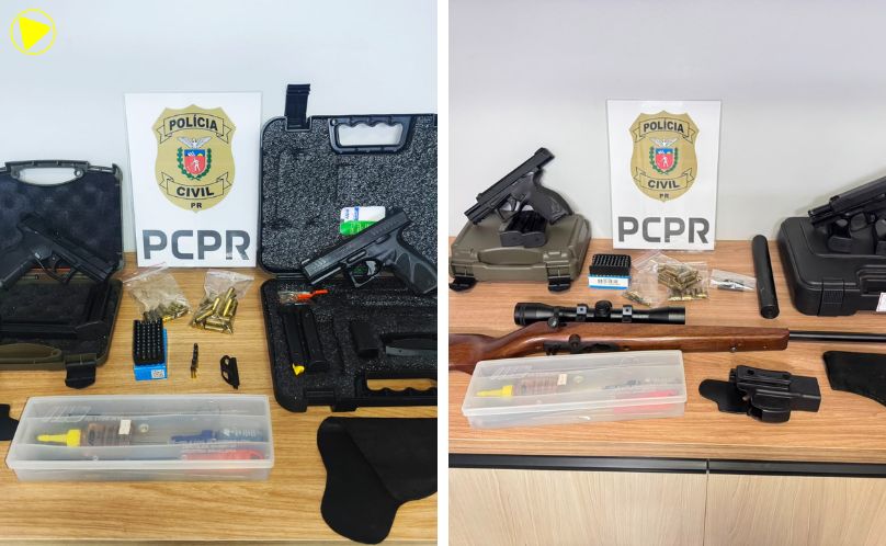 PCPR apreende armas e munições durante investigação de violência doméstica