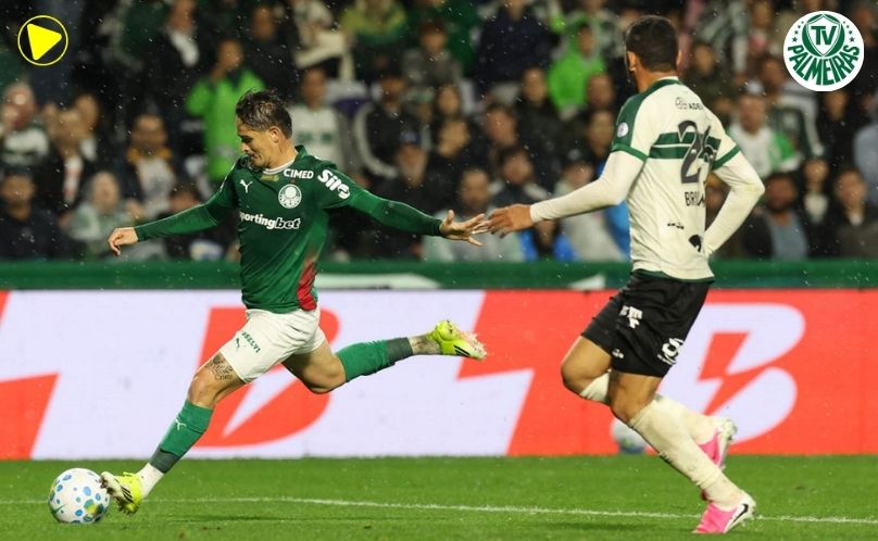Palmeiras vence o Coritiba fora de casa e amplia vantagem na liderança do Brasileirão