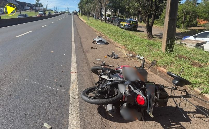 Homem de 58 anos morre após colisão entre moto e caminhão na BR-369