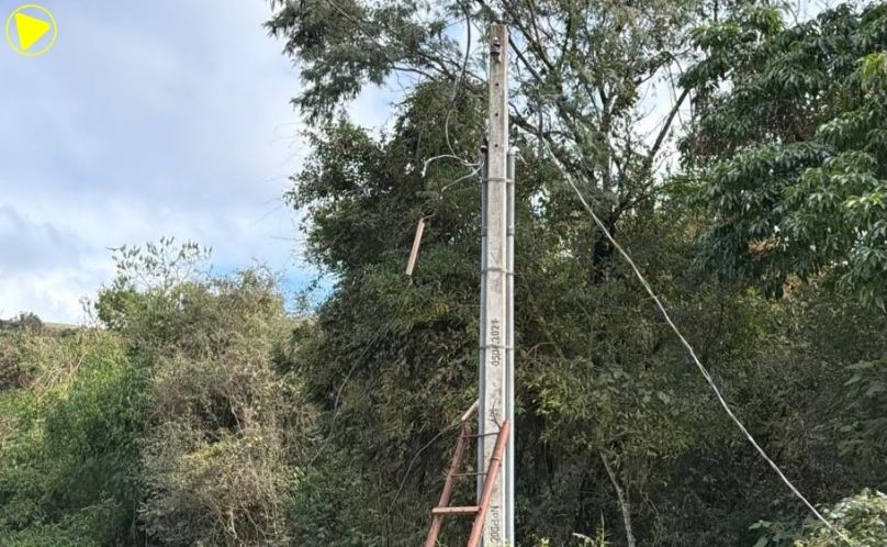 Polícia Civil flagra ligação clandestina usada para irrigação de lavoura