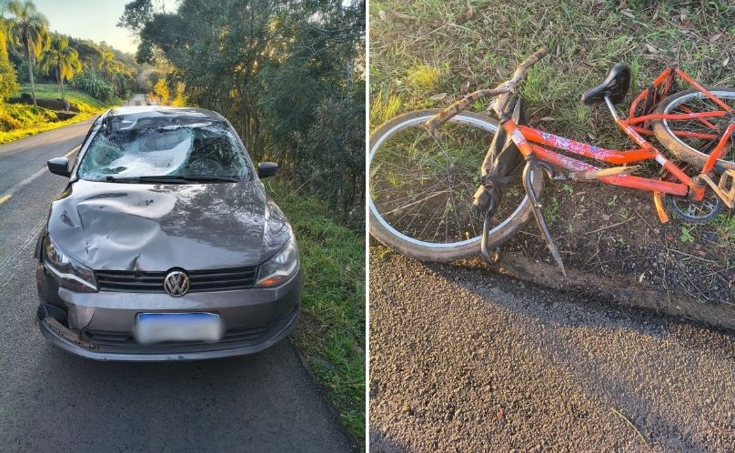 Ciclista morre após acidente com carro na PR-446