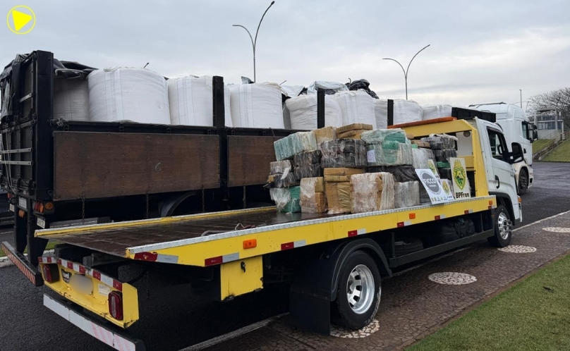 Operação integrada intercepta caminhão com 2,2 toneladas de maconha