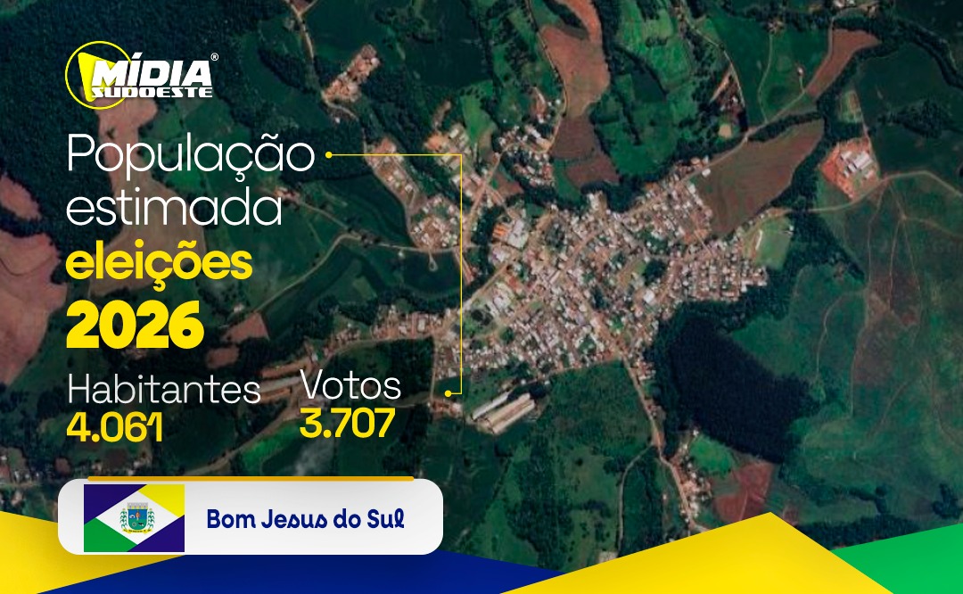 Bom Jesus do Sul tem 3.707 eleitores aptos para as eleições de 2026