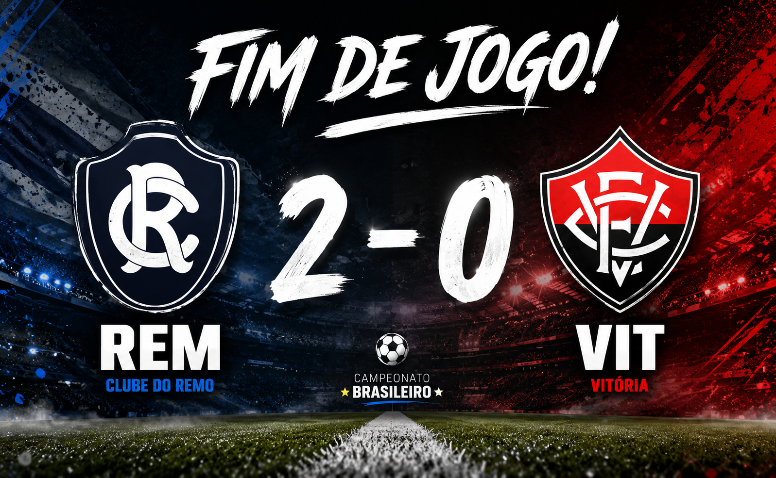 Remo vence o Vitória e ganha fôlego na luta contra o rebaixamento