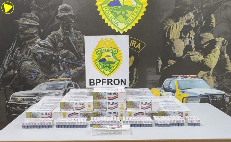 BPFRON apreende cigarros contrabandeados e medicamentos em ônibus