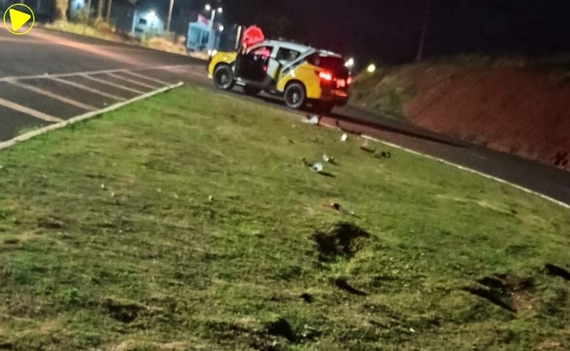 Motociclista fica ferido após queda na PR-281