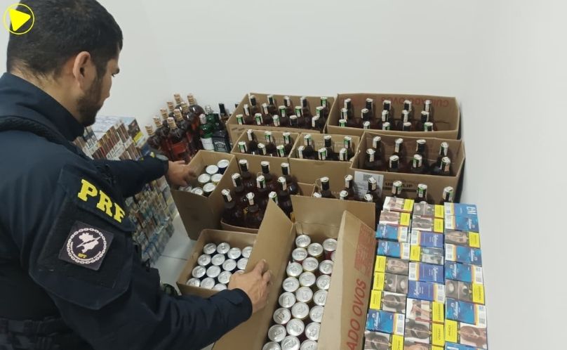 PRF recupera R$ 50 mil em mercadorias e prende suspeito por estelionato na BR-376