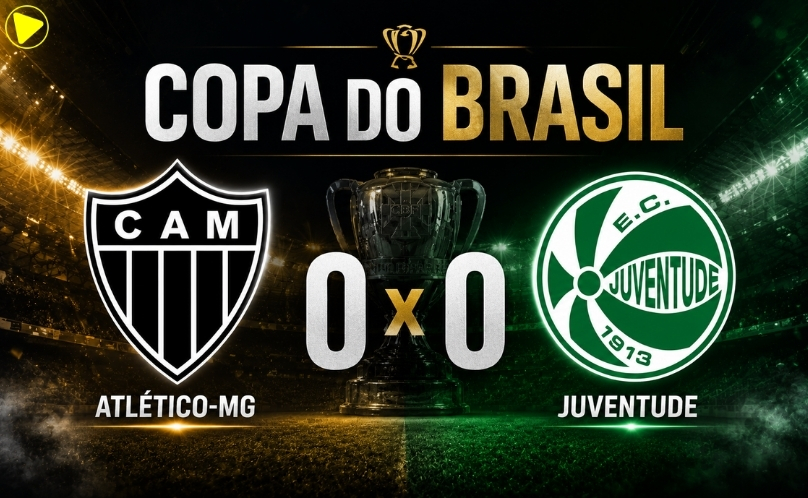 Atlético-MG e Juventude empatam na Arena MRV e vaga segue em aberto