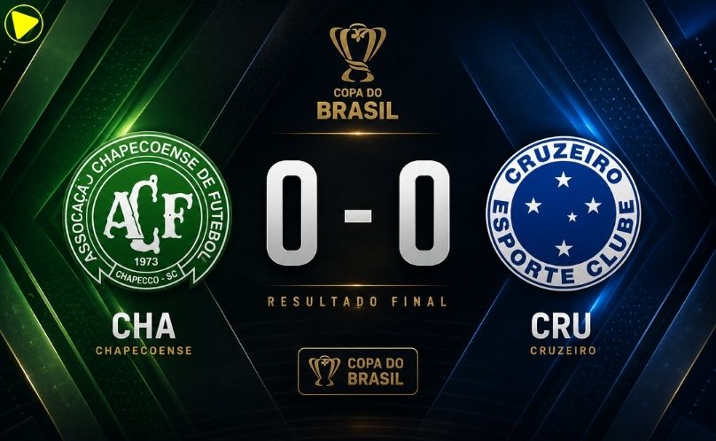 Chapecoense e Cruzeiro empatam sem gols pelas oitavas da Copa do Brasil