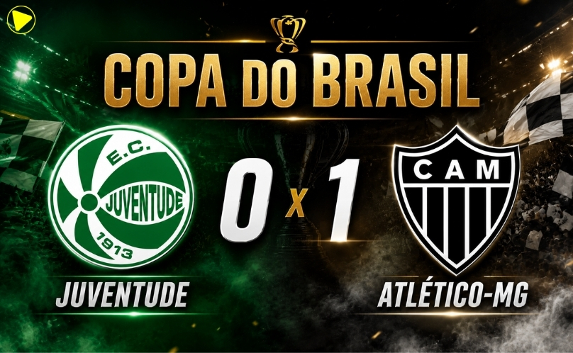 Atlético-MG vence o Juventude no fim e avança às quartas da Copa do Brasil