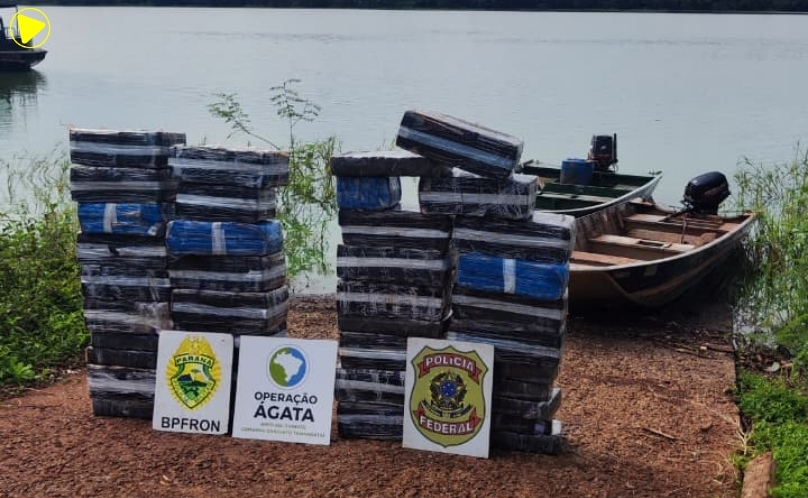 Operação conjunta intercepta carregamento de 672 quilos de maconha
