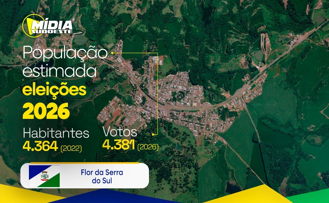 Flor da Serra do Sul terá mais de 4 mil eleitores nas eleições de 2026