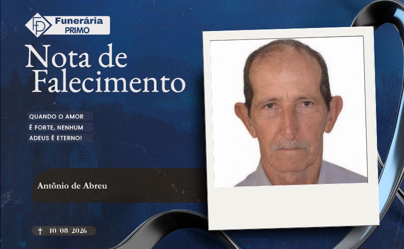 Nota de Falecimento: Antônio de Abreu
