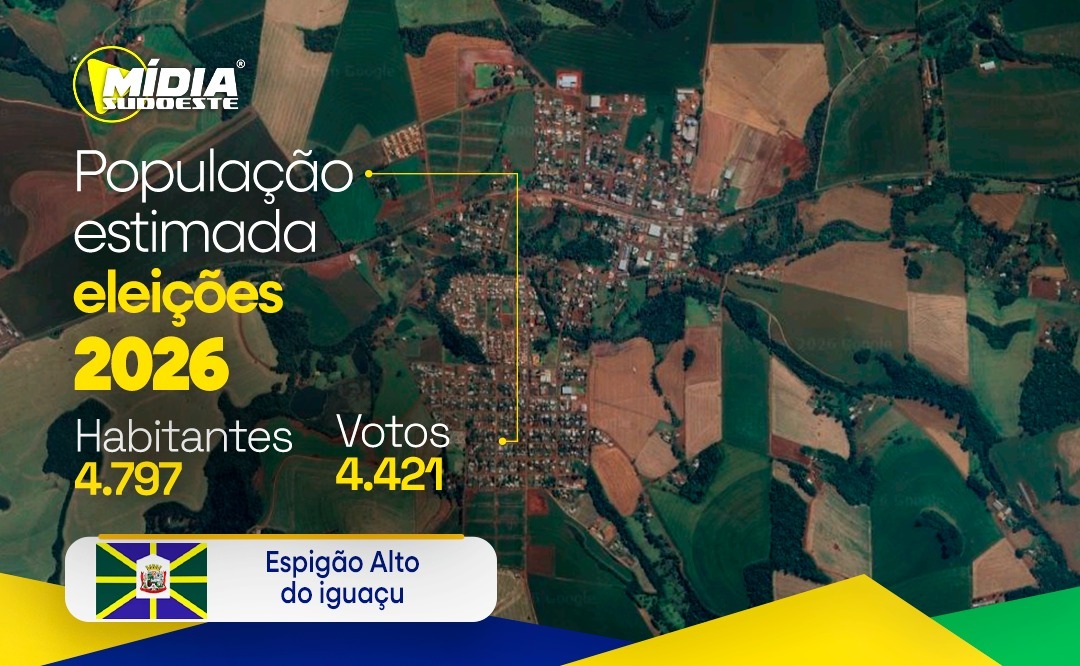 Espigão Alto do Iguaçu terá 4.421 eleitores nas eleições de 2026