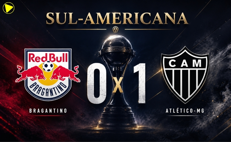 Atlético-MG vence Bragantino e abre vantagem nas oitavas da Sul-Americana