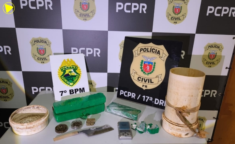 Polícia apreende 1,5 kg de maconha durante ação contra o tráfico