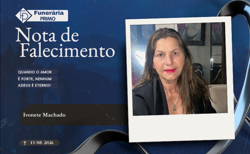 Nota de Falecimento: Ivonete Machado