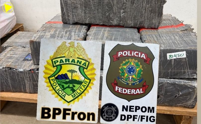 Ação conjunta apreende 153 kg de maconha após embarcação cruzar