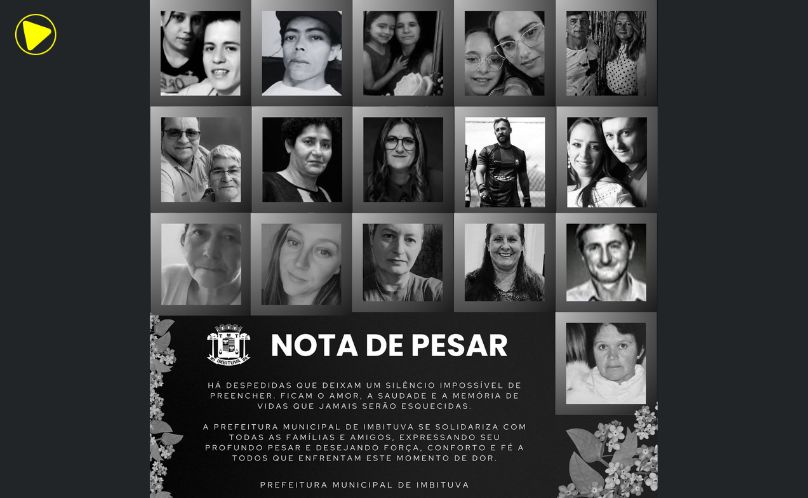 Prefeitura de Imbituva emite nota de pesar pelas 22 vítimas do acidente na BR-373