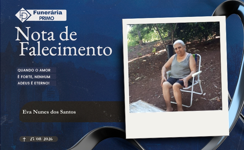 Nota de Falecimento: Eva Nunes dos Santos
