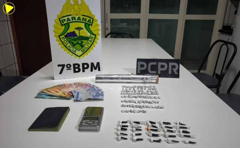 Drogas são apreendidas em imóvel próximo a colégio em Tuneiras do Oeste