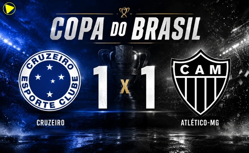 Cruzeiro e Atlético-MG empatam no primeiro jogo das quartas da Copa do Brasil