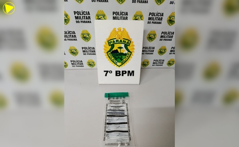Cruzeiro do Oeste: homem é detido com crack durante abordagem