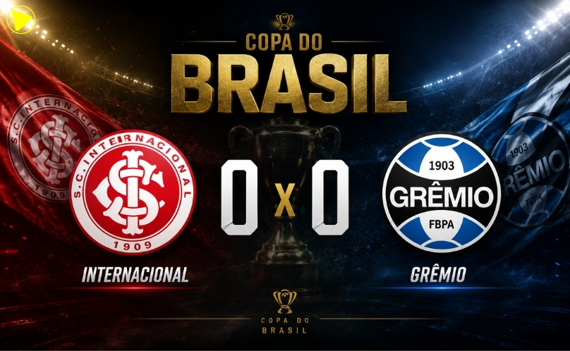 Gre-Nal termina sem gols e deixa vaga aberta na Copa do Brasil