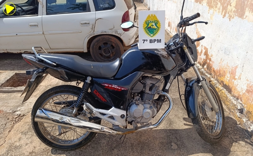 Motocicleta é recolhida após adolescente ser flagrado praticando direção perigosa