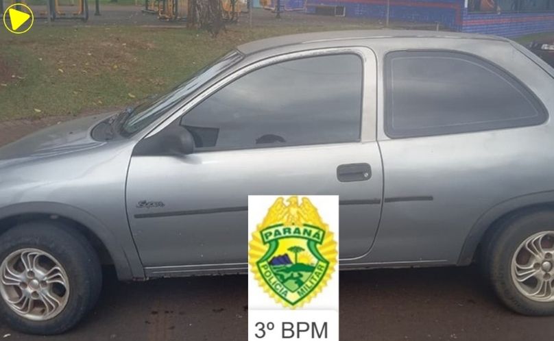 PM recupera carro furtado após rastreamento por câmeras