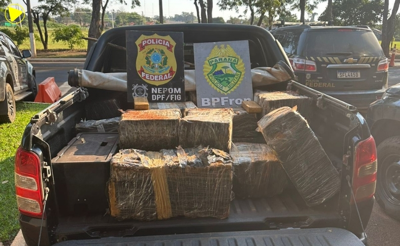 BPFRON e PF apreendem mais de 425 kg de maconha em Santa Helena