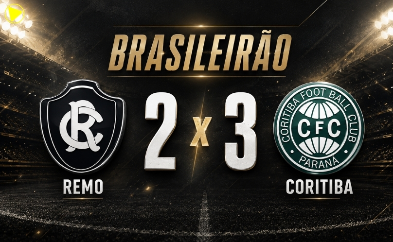 Coritiba vence o Remo de virada pelo Brasileirão e sobe para a 7ª posição