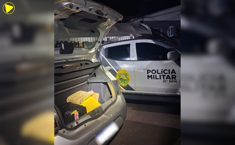 Dois homens são presos com quase 39 kg de maconha na BR-280