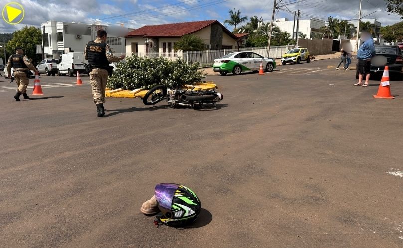 SAS: motociclista foge da PM comete infrações e sofre acidente